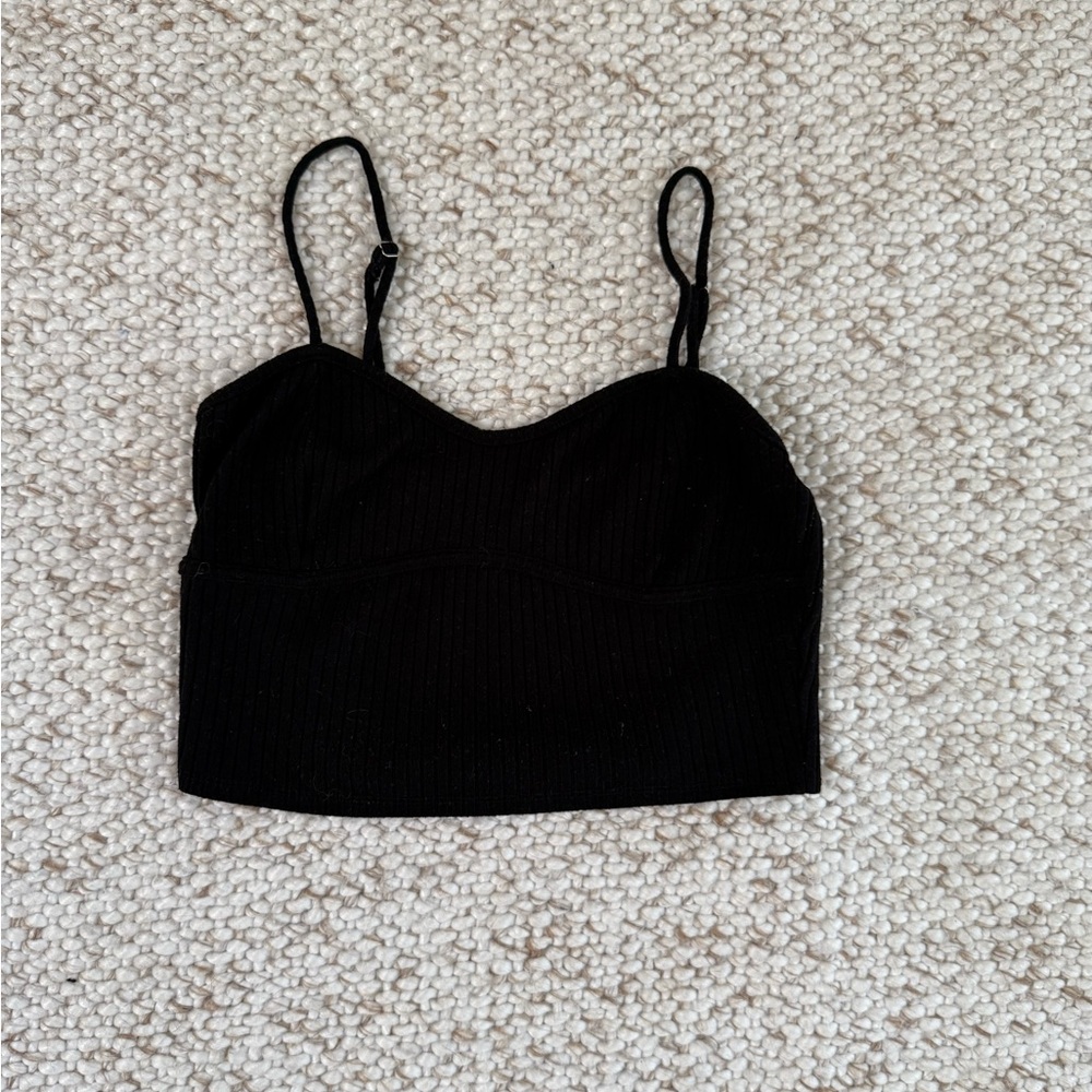 Forever 21 Dark Ribbed Knit Tank Top
